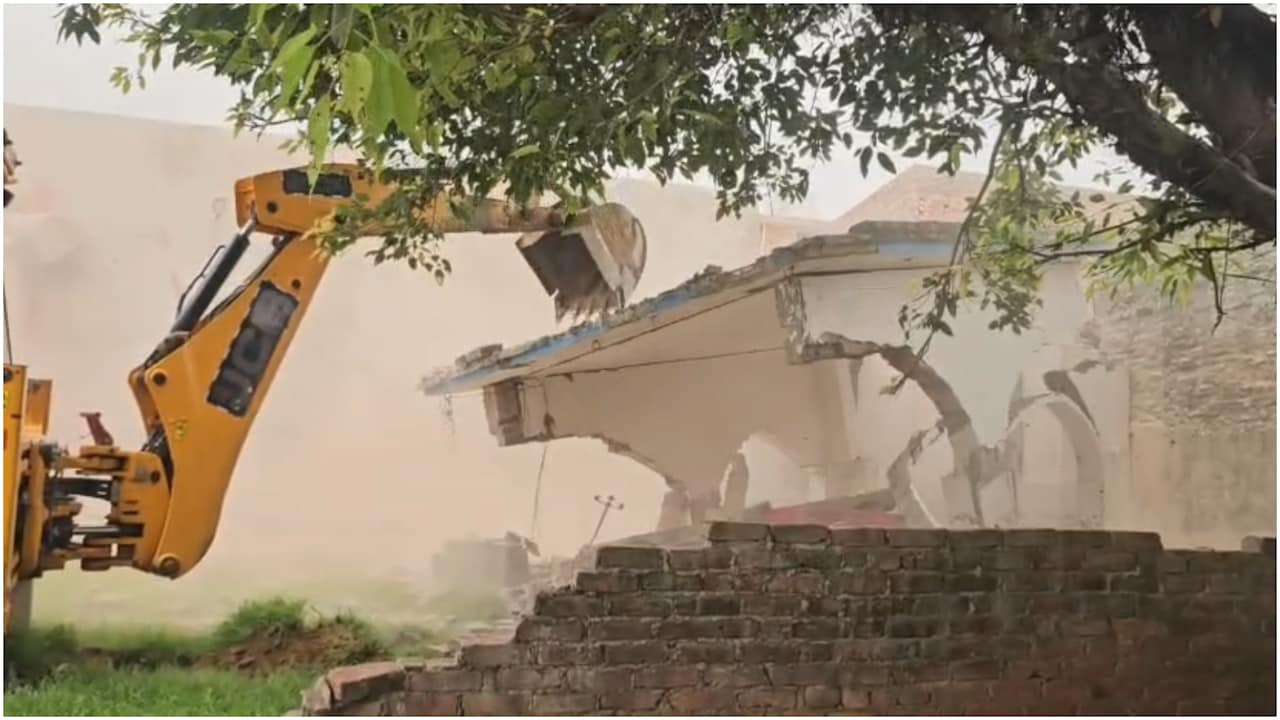 Sambhal Bulldozer Action Sambhal Bulldozer Action