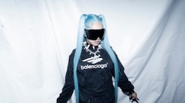 North West Debuts Gothic Makeover With Blue Hair, Face Piercings, And Skull Lip Art