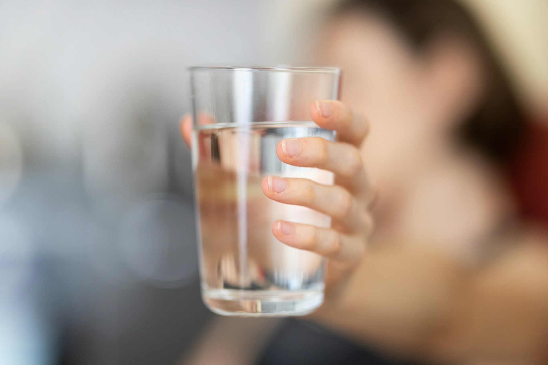 Drinking water from a meal could cause certain stomach discomfort