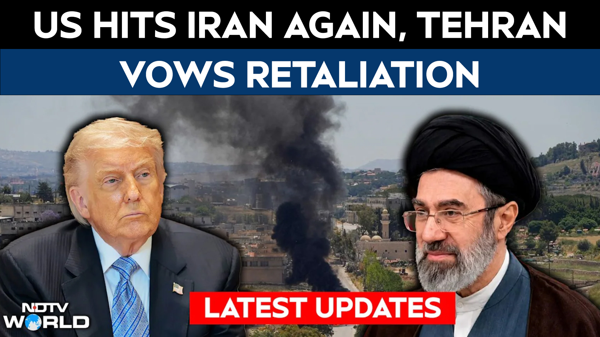 US Launches Fresh Strikes On Iran; Tehran Warns American Troops To Leave