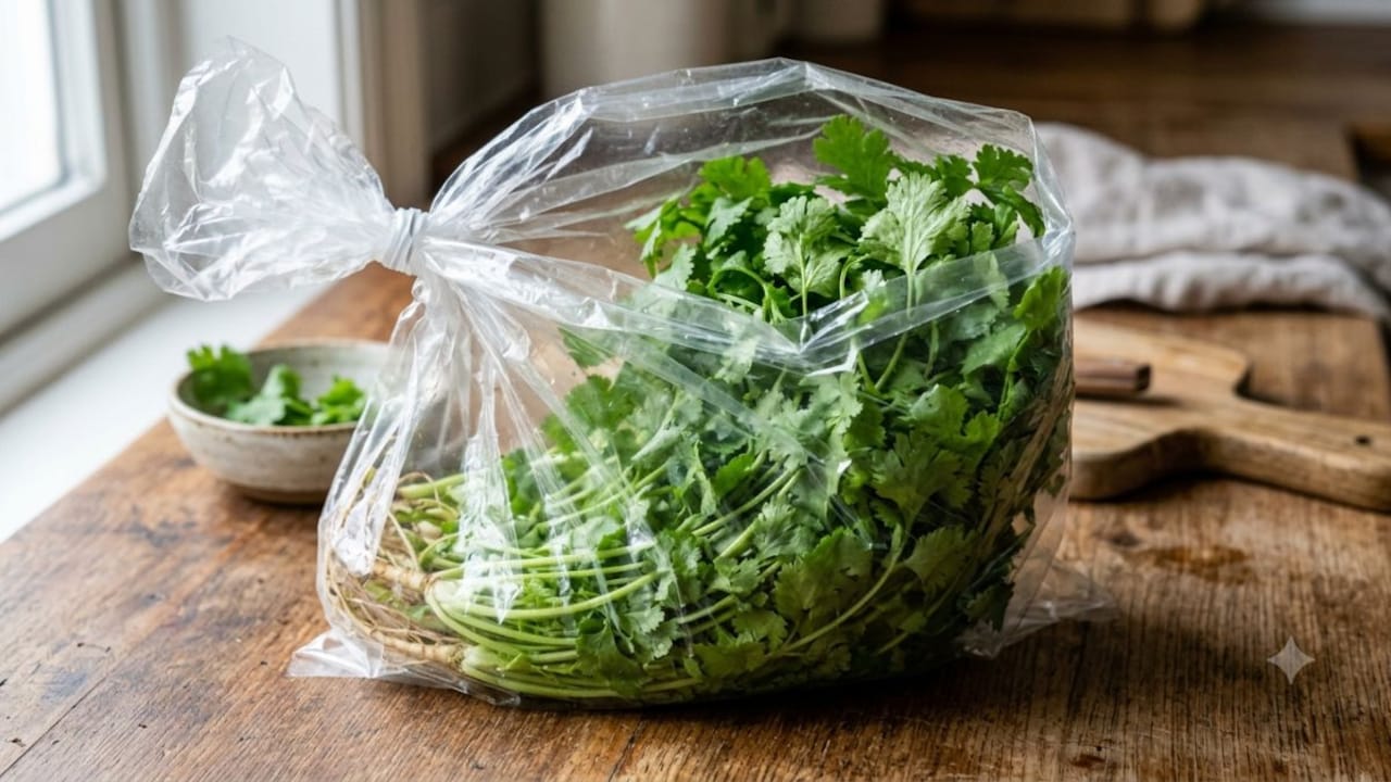 Proper storage gives your coriander a second life. Proper storage gives your coriander a second life.