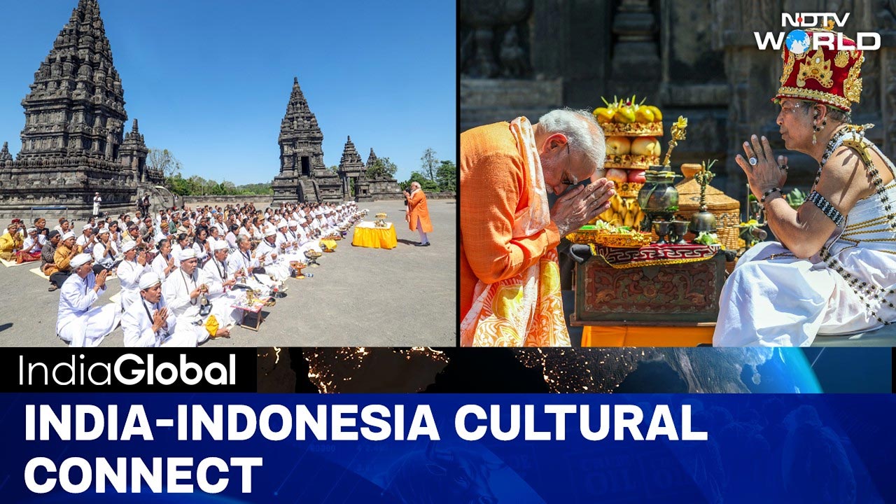 PM Modi Visits Indonesia | PM Modi Visits 1000-Year-Old Prambanan Temple In Indonesia