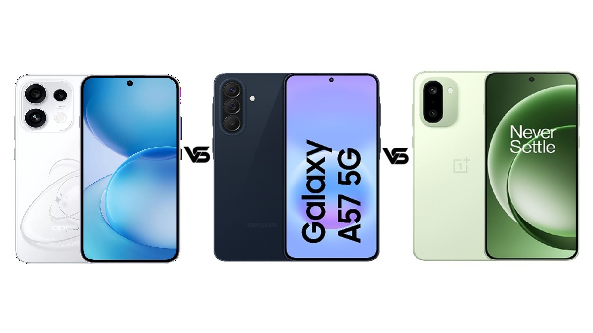 Oppo Reno 16c 5G vs Samsung Galaxy A57 5G vs OnePlus 15R: ₹60,000 में कौन सा है बेस्ट?