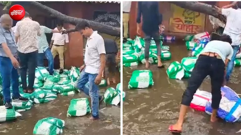 डूब गई व्यवस्था, पानी में तैरने लगे क्वेश्चन पेपर; बारिश ने खोली शिक्षा विभाग की पोल