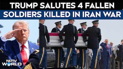 US Iran War | Trump Salutes Caskets Of 4 American Soldiers Killed in Iran War