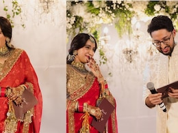 Akansha Ranjan Kapoor Marries Sharan Sharma In A Traditional Red Arpita Mehta Saree