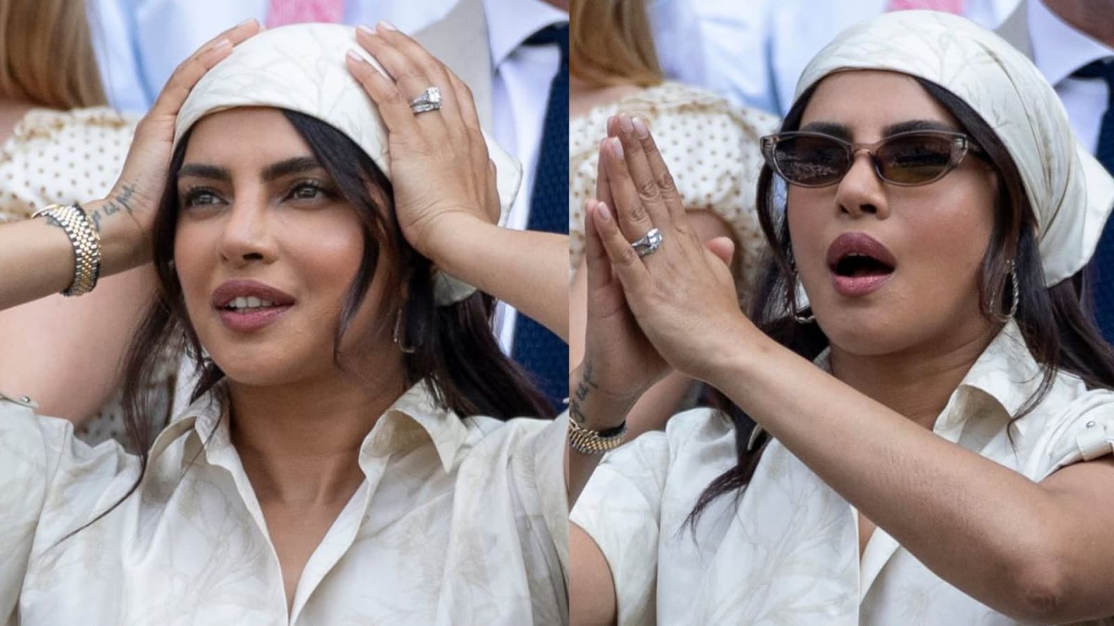 Priyanka Serves High Fashion At Wimbledon In A Dior Dress And Tiffany Ring