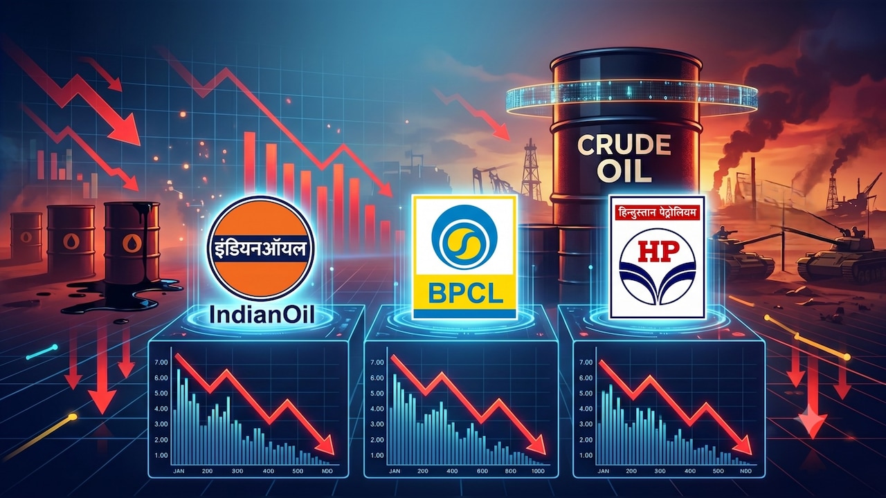 IOC, BPCL, HPCL Shares Drop 4% As Crude Oil Price Climbs 3% To $76 Per Barrel As US Strikes Iran