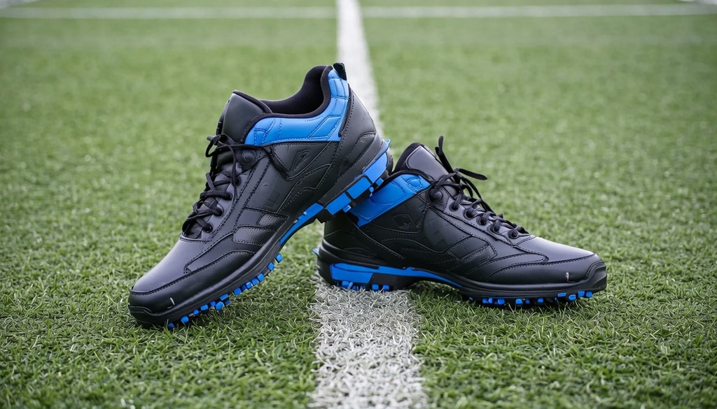 Avoid slipping on turf fields by choosing proper football boots instead of normal running shoes. Avoid slipping on turf fields by choosing proper football boots instead of normal running shoes.
