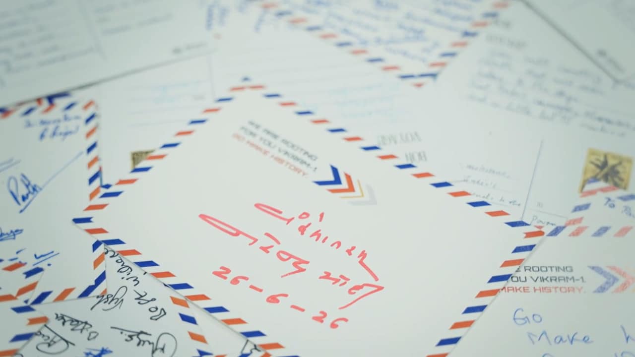 Prime Minister Narendra Modi's Handwritten Postcard To Travel On Skyroot Aerospace Vikram 1 Test Flight
