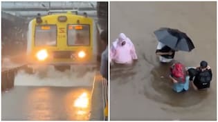 Scary Visuals: Heavy Rains Leave Railway Tracks At Nalasopara Station Submerged, Roads Flooded