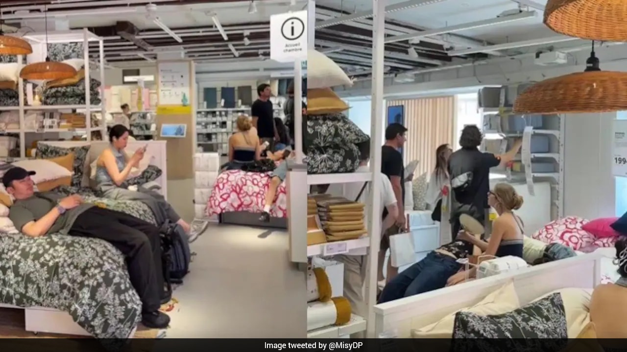 Inside IKEA: Parisians Find Cool Refuge as Heatwave Claims Lives