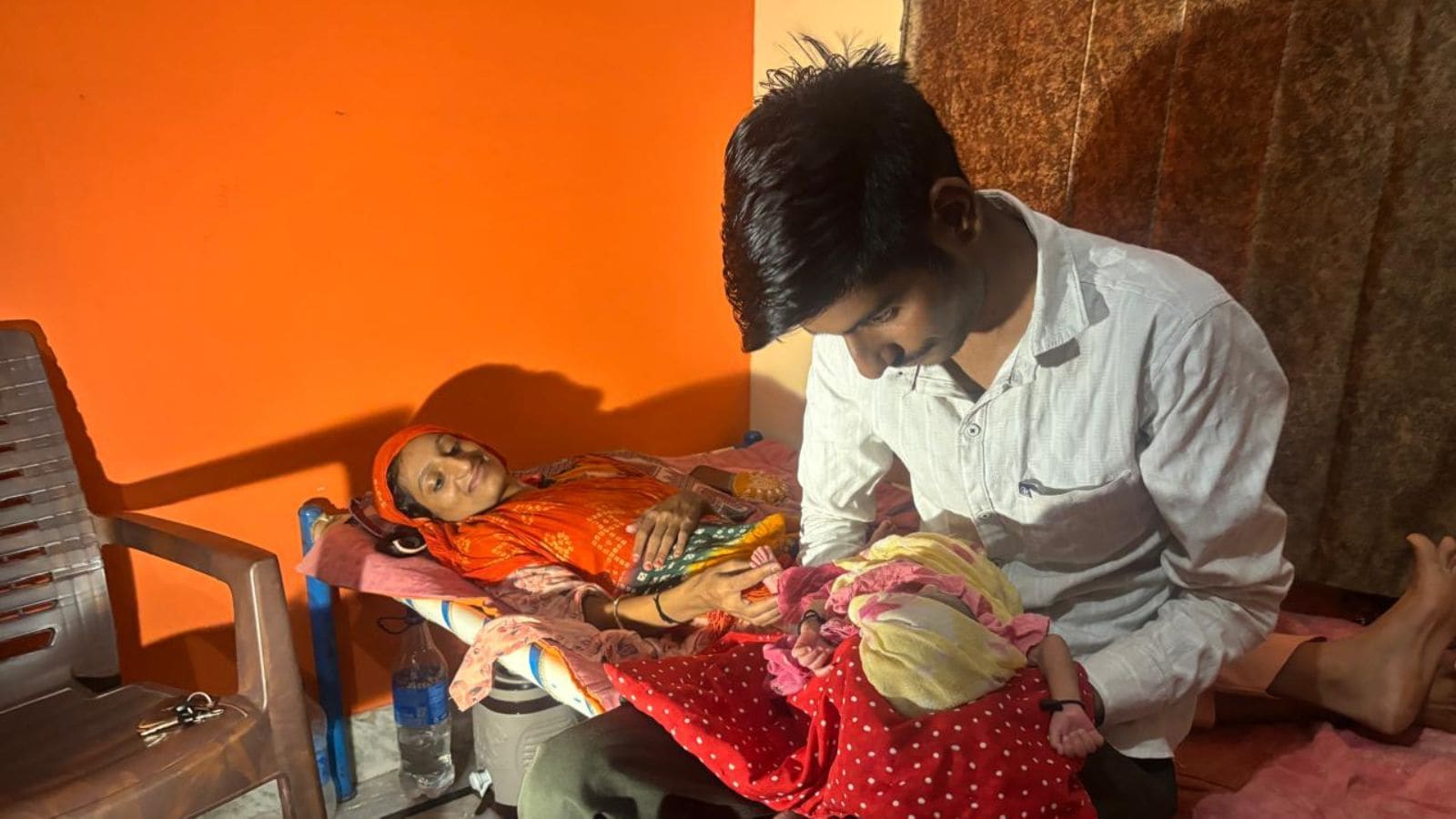 A frail-looking Rahila after being discharged A frail-looking Rahila after being discharged