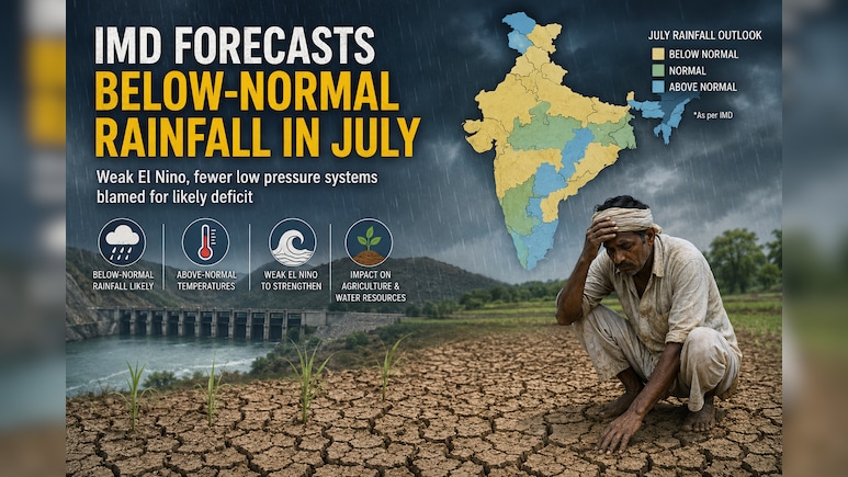 After Driest June In Years, IMD Says July Monsoon Outlook Remains Muted