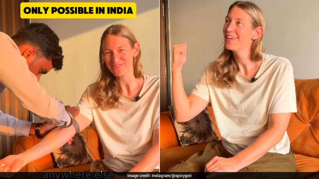 "Only Possible In India": Foreigner Stunned By Fast And Free Home Blood Test In Mumbai