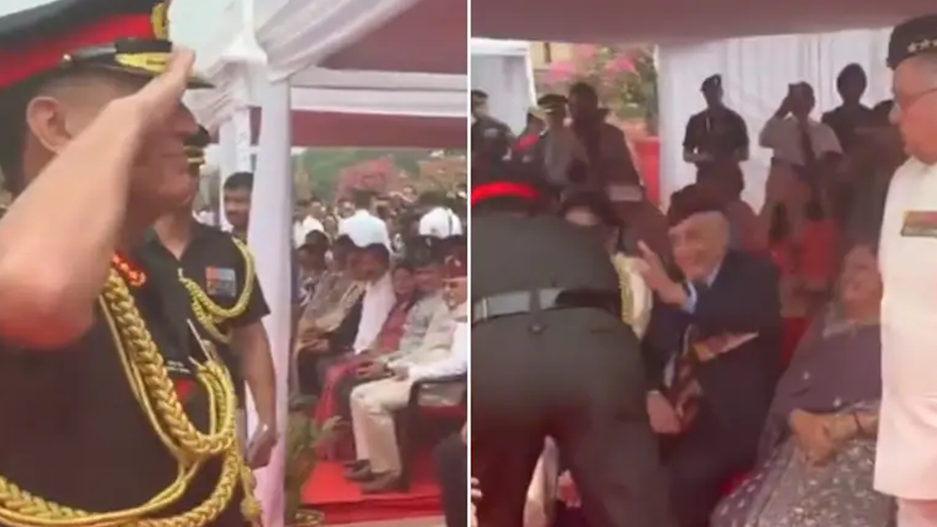 New Army Chief Salutes Father, Receives Brother's Salute At Ceremony