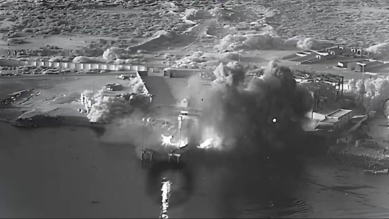 Video: US Strikes Iranian Submarine Centre Using Sea Drones For First Time