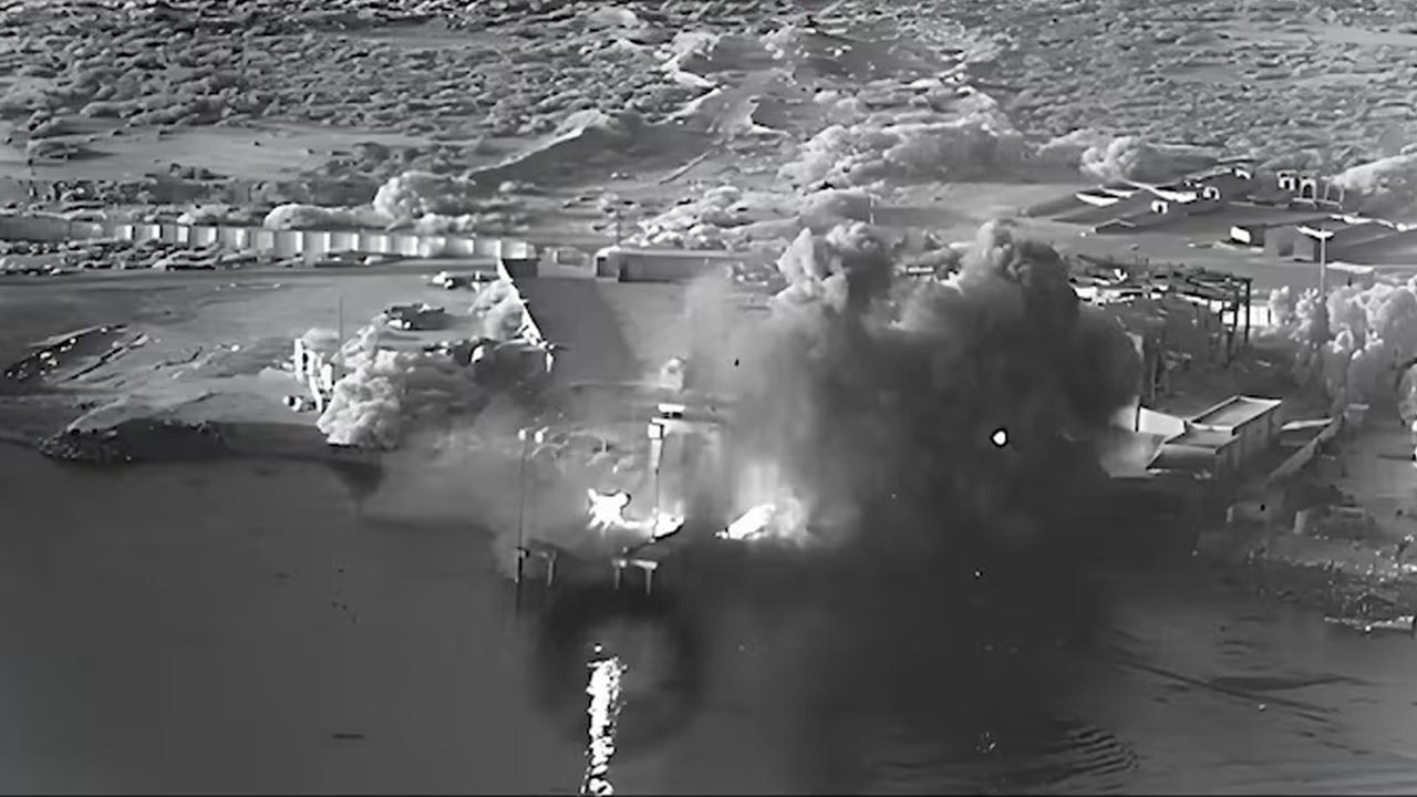 Video: US Strikes Iranian Submarine Centre Using Sea Drones For First Time