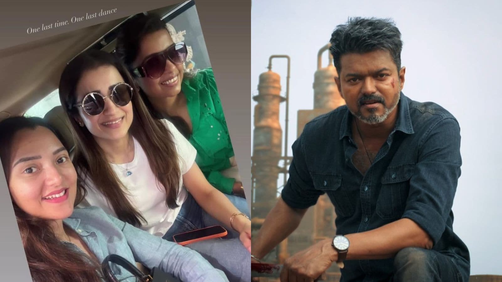 Trisha Shares Happy Picture After Watching Vijay's Jana Nayagan First Day-First Show