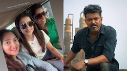 Trisha Shares Happy Picture After Watching Vijay's <i>Jana Nayagan</i> First Day-First Show