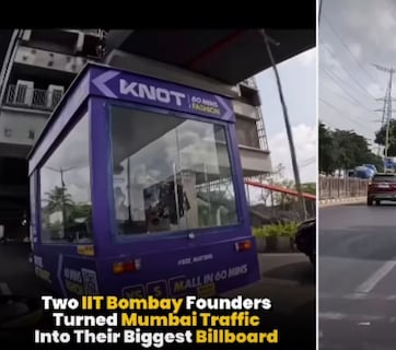 बिलबोर्ड नहीं, ट्रैफिक जाम बना ब्रांडिंग का नया ठिकाना! IIT बॉम्बे के दो युवाओं की अनोखी मार्केटिंग ने मचा दिया शोर