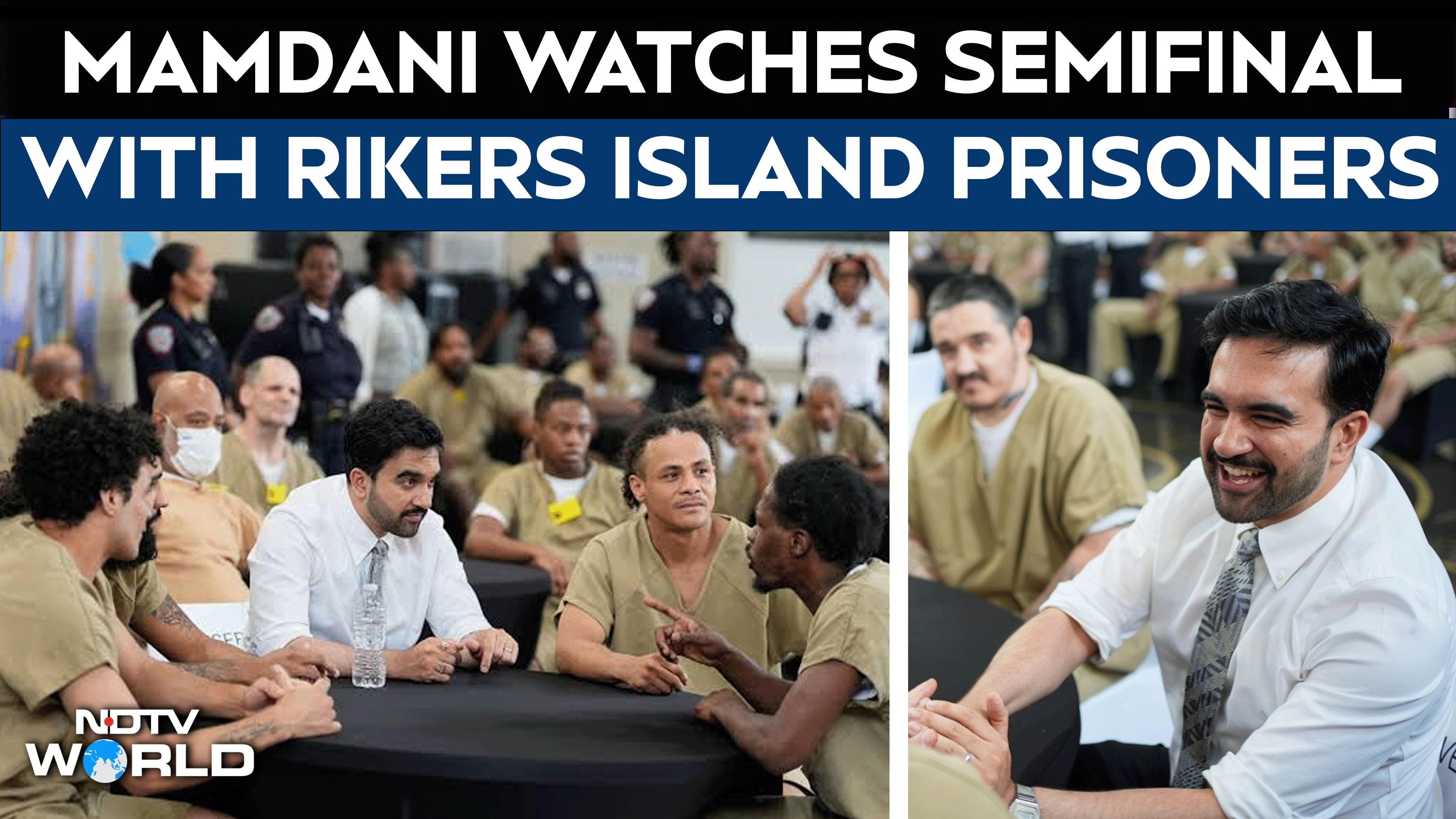FIFA World Cup | NYC Mayor Mamdani Watches World Cup Semifinal With Rikers Inmates