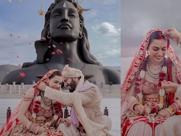 Actor Palak Purswani Marries Longtime Boyfriend Rohan Khanna At Sadhguru's Isha Yoga Centre. See Pics