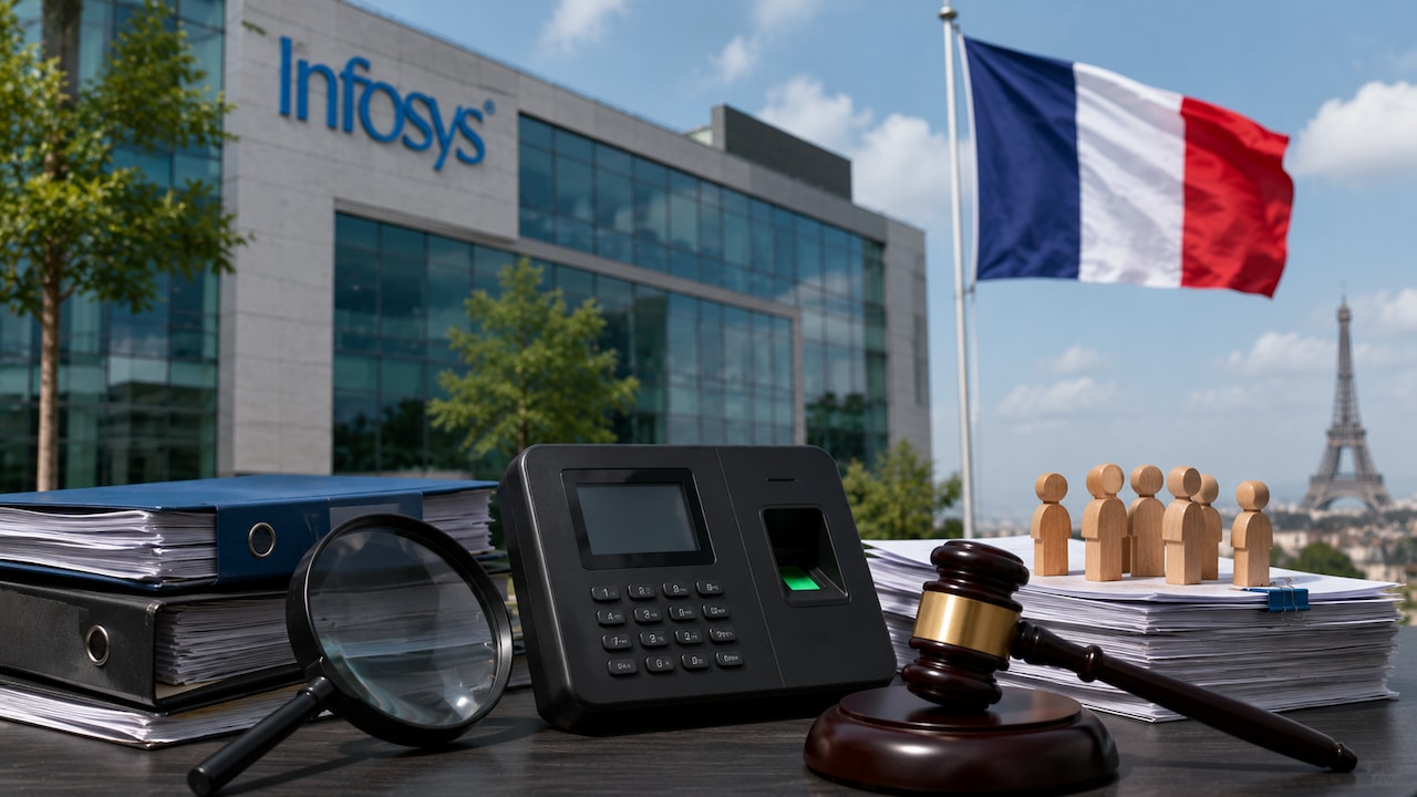 Infosys Fined 175,000 Euros By French Authority Over Employee Time Tracking System