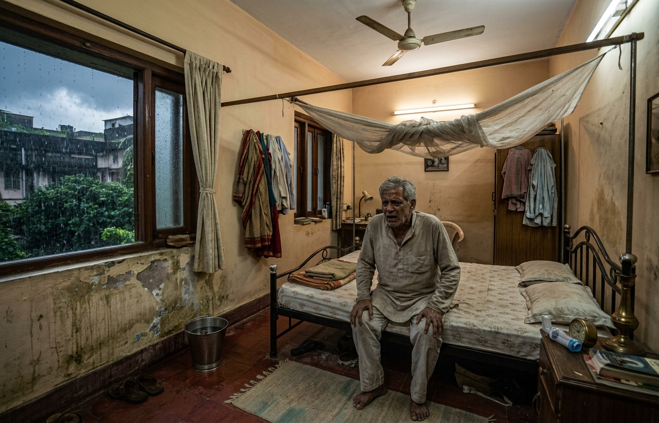 A musty room can cause health issues related to lung health