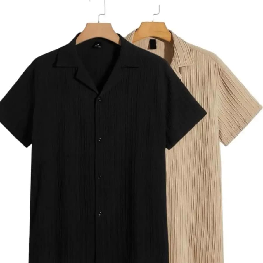 Click here to buy: VRLOOKS Men Self Design Casual Black, Cream Shirt Click here to buy: VRLOOKS Men Self Design Casual Black, Cream Shirt