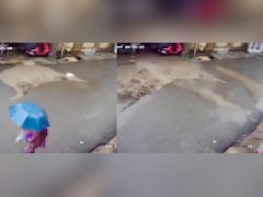 Pipeline Testing Triggers Massive Water Burst On New Road In Pune Amid Heavy Rains