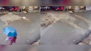 Pipeline Testing Triggers Massive Water Burst On New Road In Pune Amid Heavy Rains