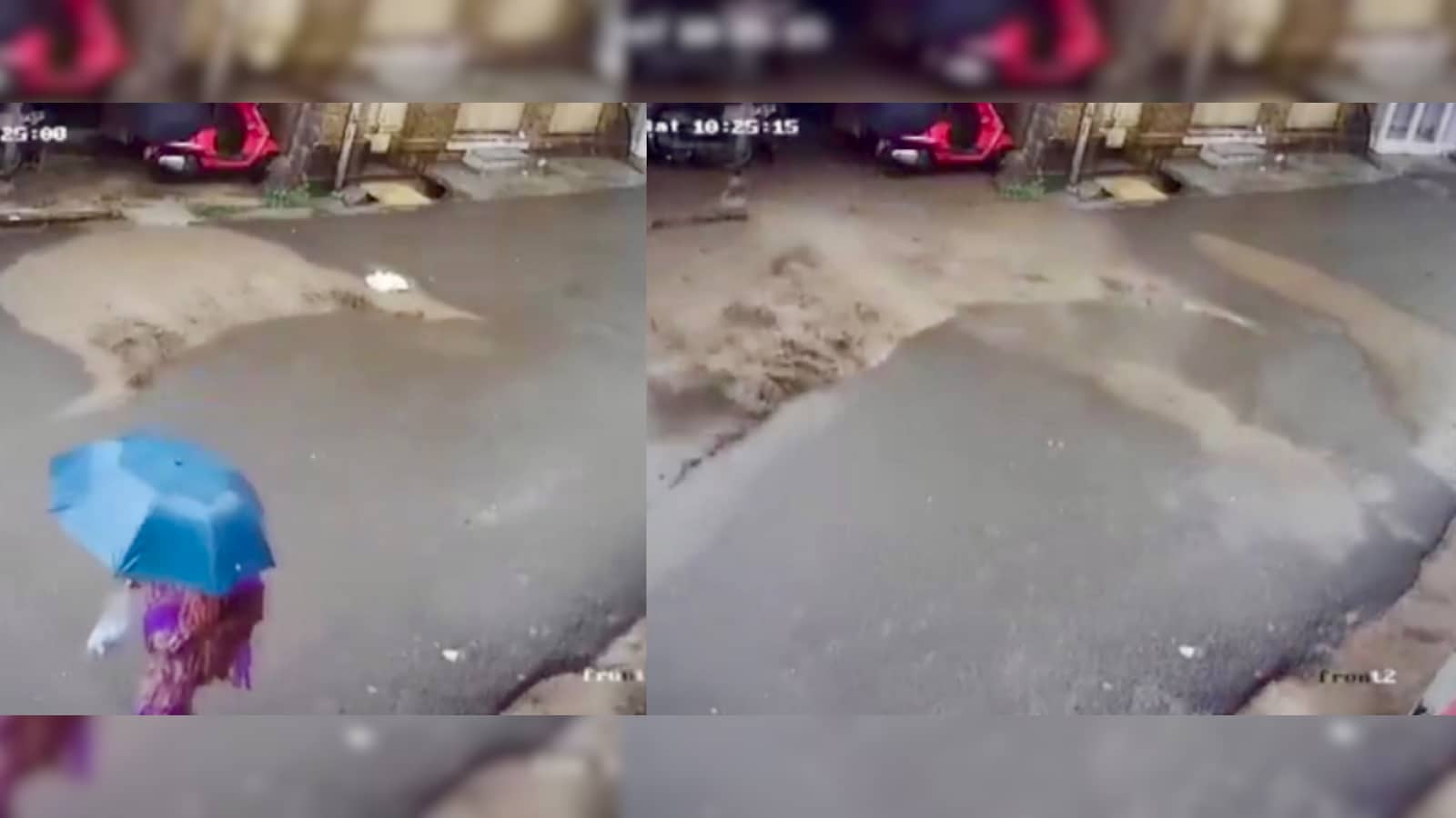 Pipeline Testing Triggers Massive Water Burst On New Road In Pune Amid Heavy Rains