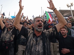 "Avenge Blood Of Our Leader": Mourners Gather For Ali Khamenei's Funeral