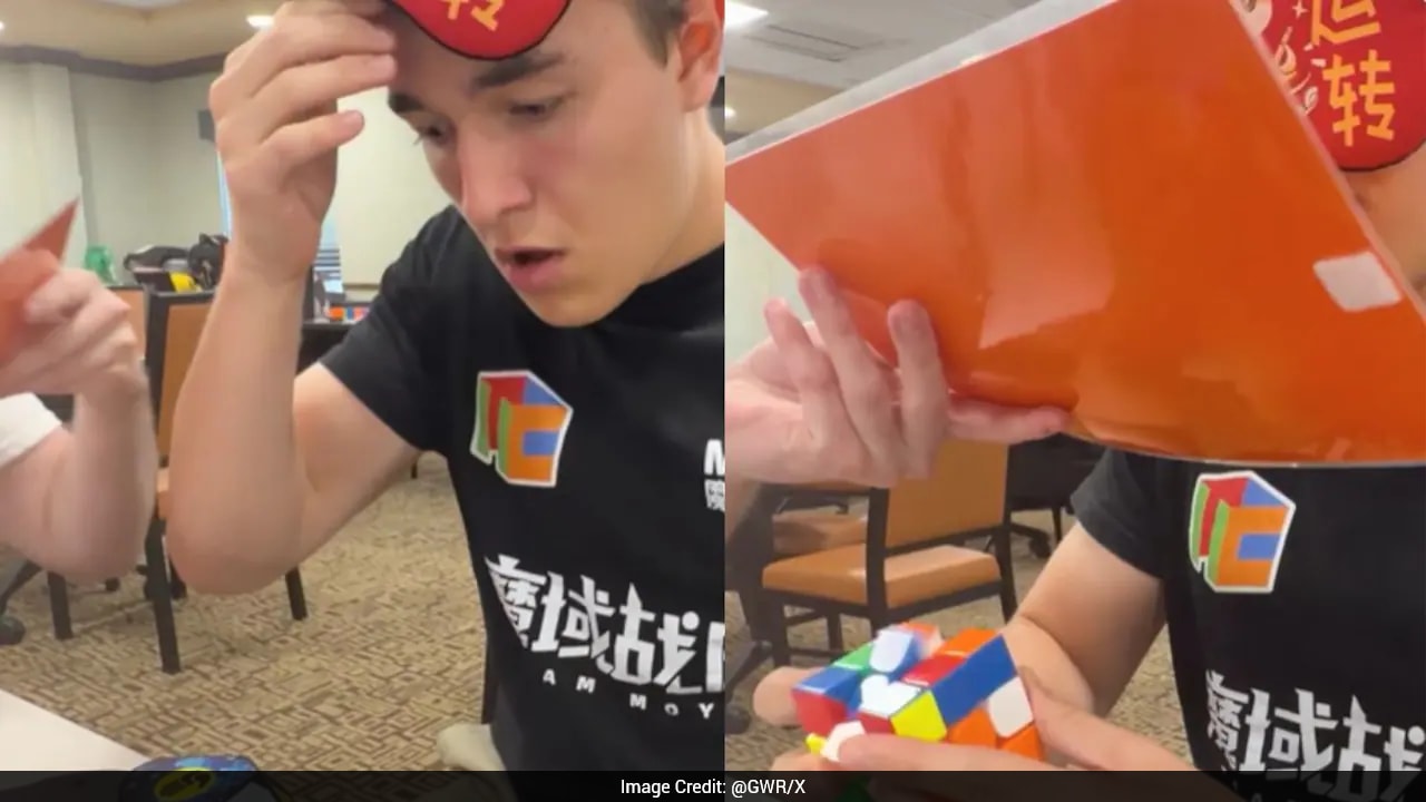 US Man Solves 3x3x3 Cube Blindfolded, Sets Guinness World Record