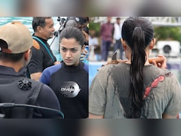 Rashmika Mandanna Shoots India's 'First Female-Led' Underwater Fight Scene For <i>Mysaa</i>