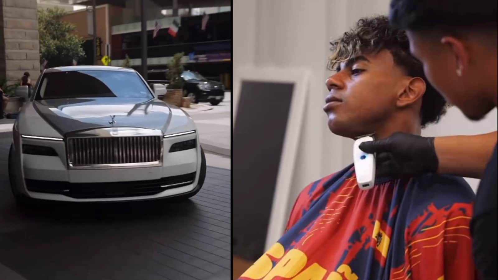 Yamal's Barber Arrives In Rolls Royce To Give Him New Look Before WC Final