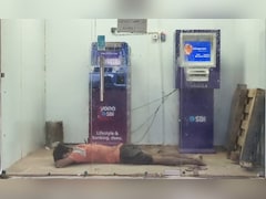 Watch: SBI ATM Becomes 'Bedroom' In UP's Mau As Man Sleeps In AC Comfort