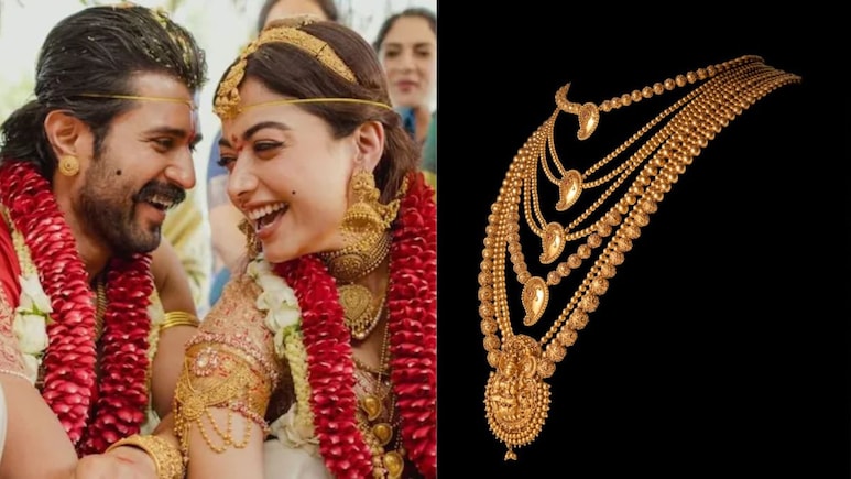 Gold Rani Haar To Peacock Jhumkaas: Jeweller Break Down Rashmika Mandanna's Wedding Jewellery