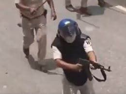Bihar Cop, Seen On Camera Firing At Protesting Students With AK-47, Suspended