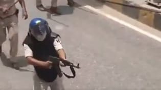 Bihar Cop, Seen On Camera Firing At Protesting Students With AK-47, Suspended