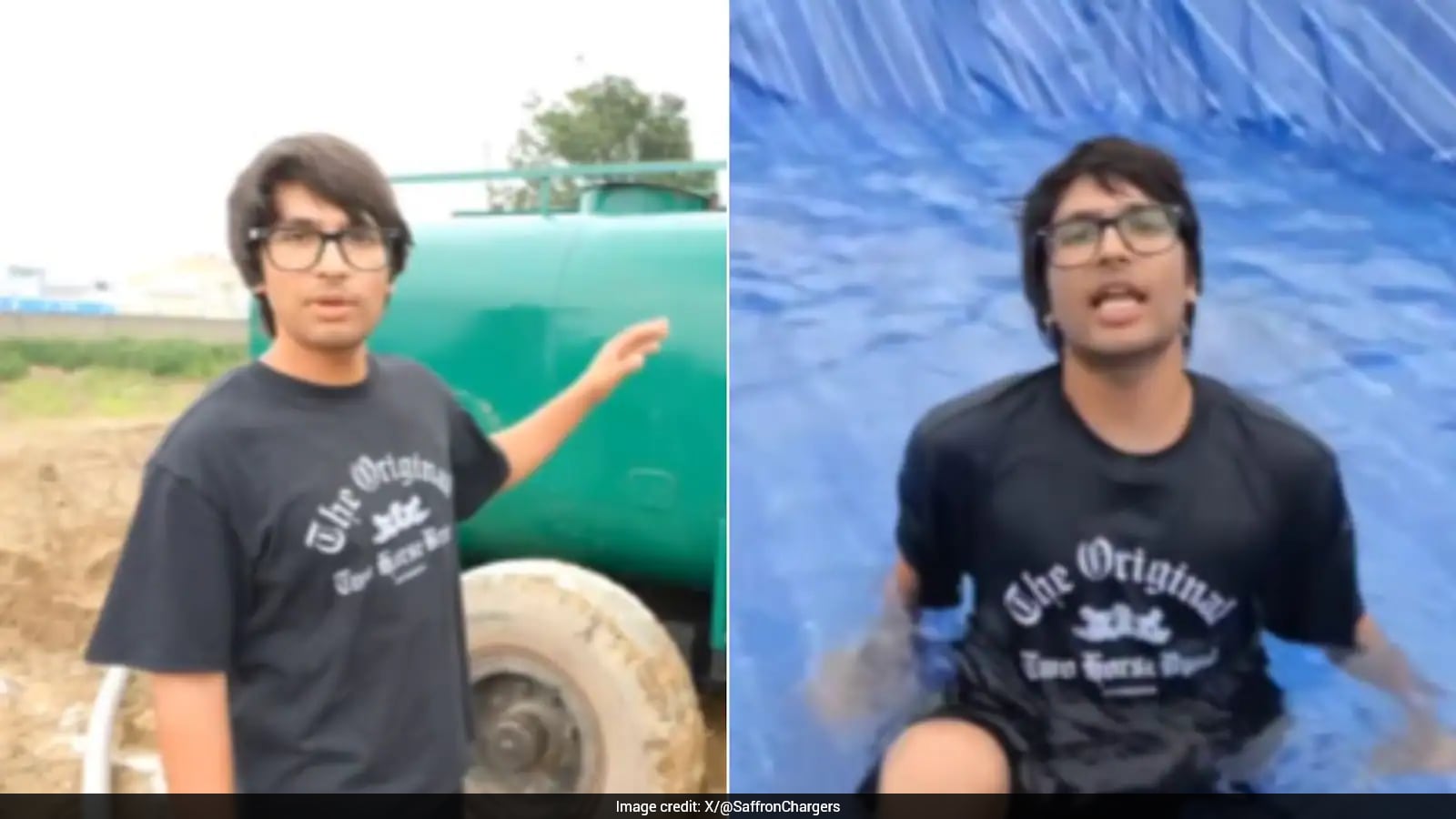 Vlogger's 6,000-Litre Water Stunt Sparks Debate