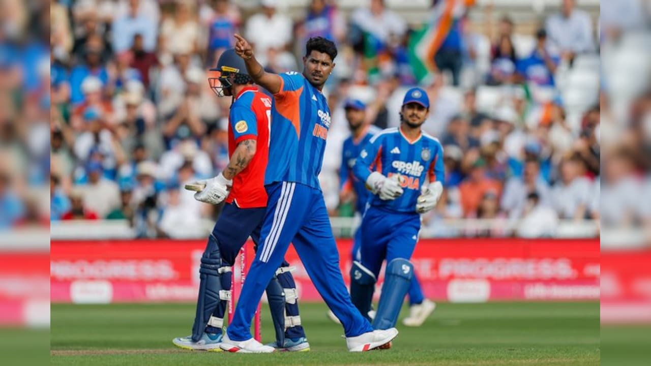 India vs England 3rd T20I LIVE Score: हर्षित राणा का कमाल, 2 गेंद पर दो विकेट, इंग्लैंड को लगा चौथा झटका