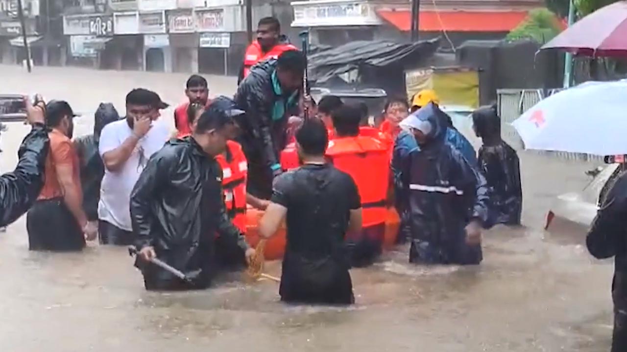 8-Month Pregnant Woman Rescued From Flood-Hit Gujarat's Valsad