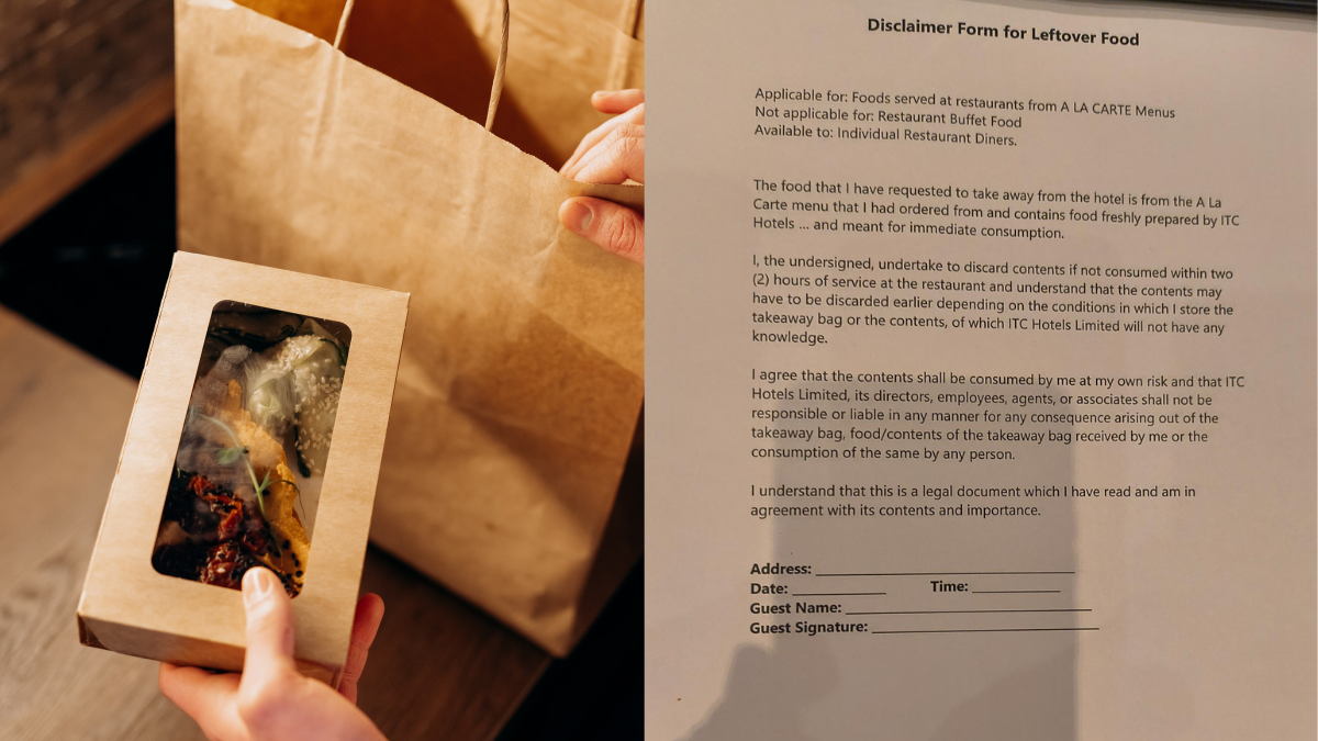 Why Do Hotels Make You Sign A Legal Form Before Packing Leftover Food?