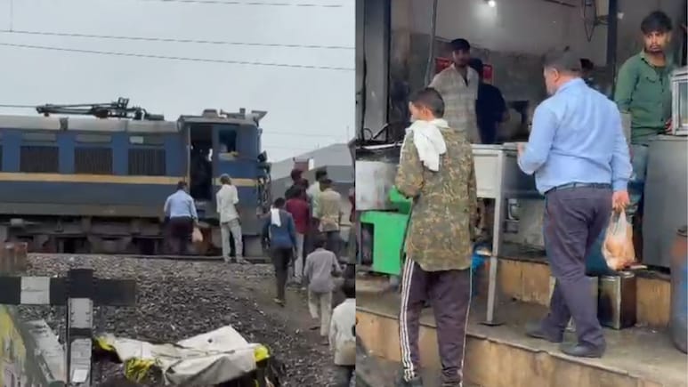गजब है! समोसे खरीदने के लिए लोको पायलट ने रोक दी ट्रेन, लोग बोले- ये तो हर दिन का है नजारा; देखें VIDEO