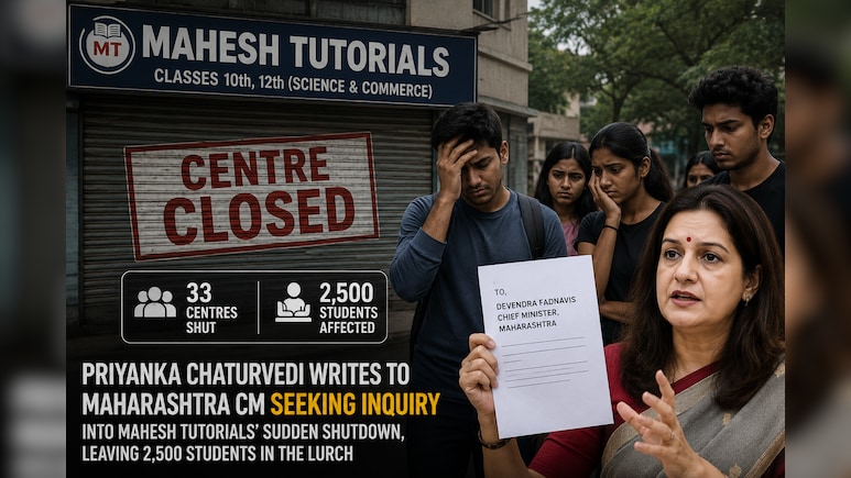 Mahesh Tutorials Shuts Maharashtra Centres After Collecting Fees; Priyanka Chaturvedi Seeks CM's Intervention