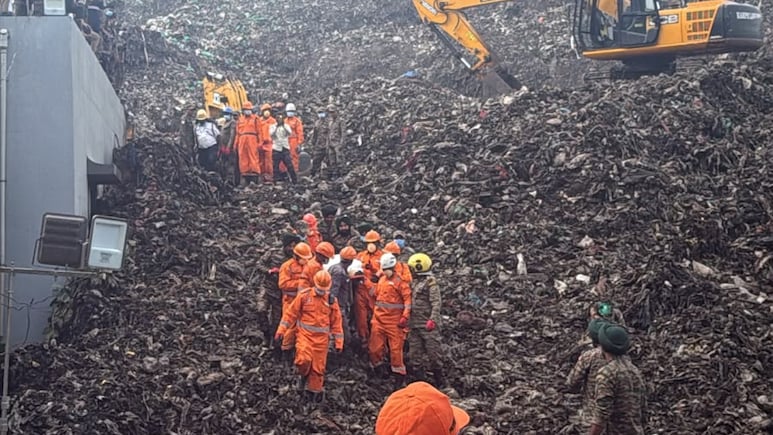 Nine Still Trapped After Rain, Garbage Pile Trigger Pune Building Collapse