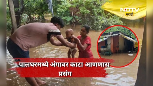 Palghar Rain: चारही बाजूने पाणी, लहान बाळ हातात, आई-वडिलांनी लेकासाठी जे केलं..., अंगावर काटा आणणारा प्रसंग