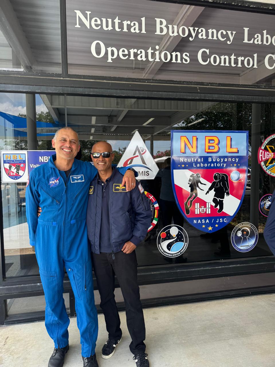 Astronaut designates Anil Menon and Prasanth B Nair in USA. Astronaut designates Anil Menon and Prasanth B Nair in USA.